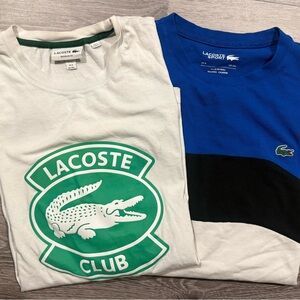 Lacoste lot of 2 Men's shirts